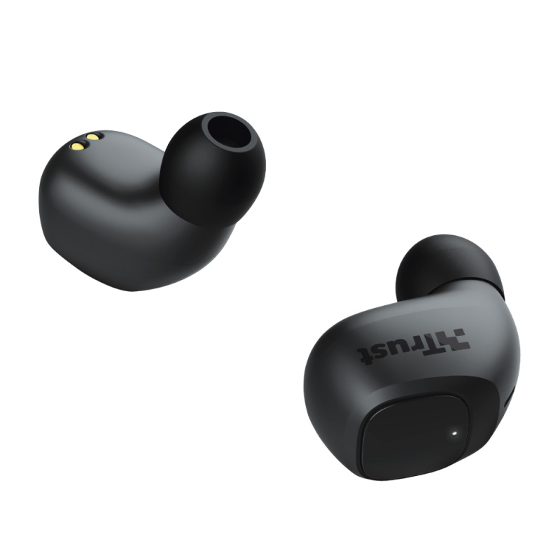 Trust Nika Compact Casque True Wireless Stereo (TWS) Ecouteurs Appels/Musique Bluetooth Noir