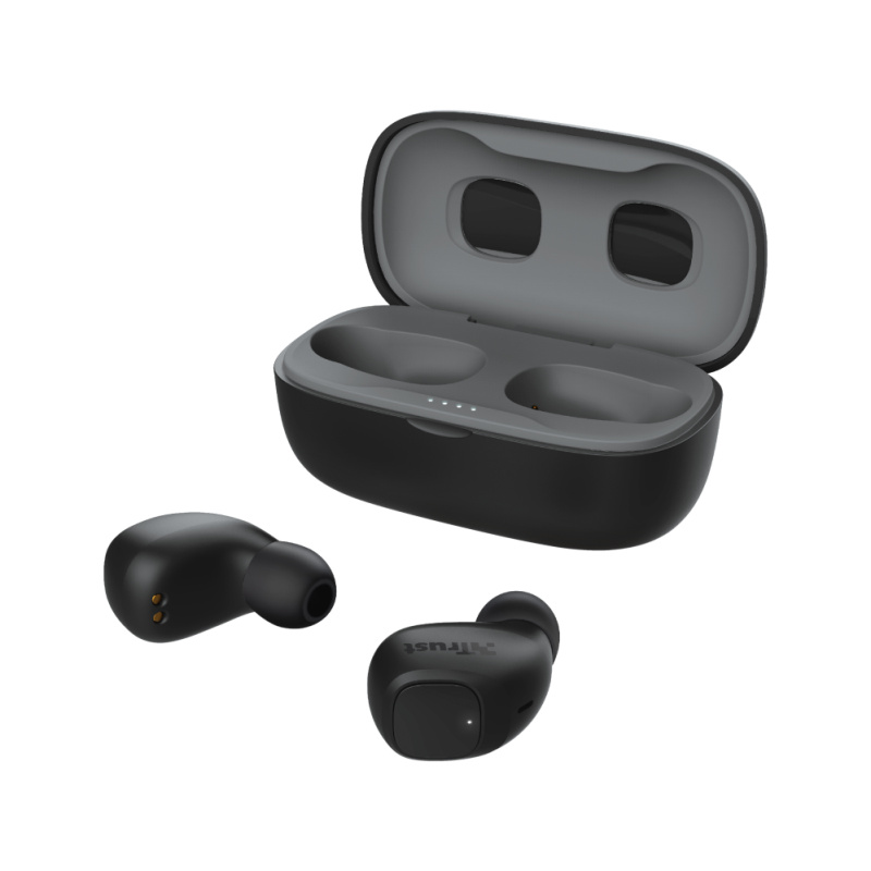 Trust Nika Compact Casque True Wireless Stereo (TWS) Ecouteurs Appels/Musique Bluetooth Noir