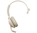 Jabra Evolve2 65, MS Mono Casque Sans fil Arceau Bureau/Centre d'appels USB Type-C Bluetooth Beige