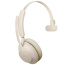 Jabra Evolve2 65, MS Mono Casque Sans fil Arceau Bureau/Centre d'appels USB Type-C Bluetooth Beige