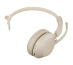 Jabra Evolve2 65, MS Mono Casque Sans fil Arceau Bureau/Centre d'appels USB Type-C Bluetooth Beige