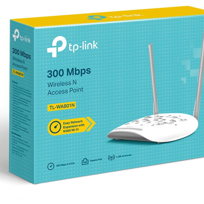 TP-Link TL-WA801N point d'accès réseaux locaux sans fil 300 Mbit/s Blanc Connexion Ethernet, supportant l'alimentation via ce port (PoE)