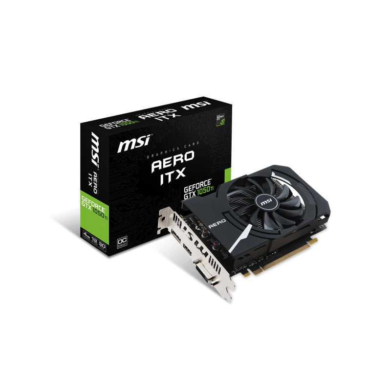 MSI AERO ITX GeForce GTX 1050 TI 4G OCV1 NVIDIA 4 Go GDDR5