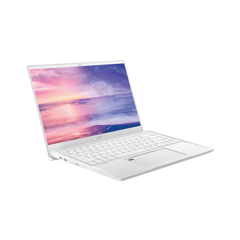 MSI Prestige 14 A10SC-072FR Intel® Core™ i7 i7-10710U Ordinateur portable 35,6 cm (14") Full HD 16 Go LPDDR3-SDRAM 1 To SSD NVIDIA® GeForce® GTX 1650 Max-Q Wi-Fi 6 (802.11ax) Windows 10 Pro Blanc