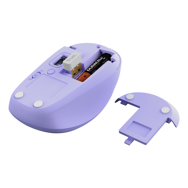 Trust Yvi+ souris Universel Ambidextre RF sans fil + Bluetooth Optique 1600 DPI