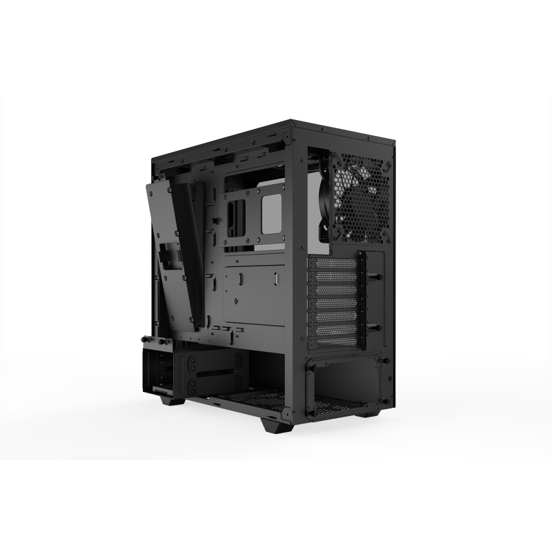 be quiet! Pure Base 500 DX Noir | Boîtier PC ARGB vitré, Mini ITX / Micro ATX / ATX, 3 ventilateurs Pure Wings 2 140 mm