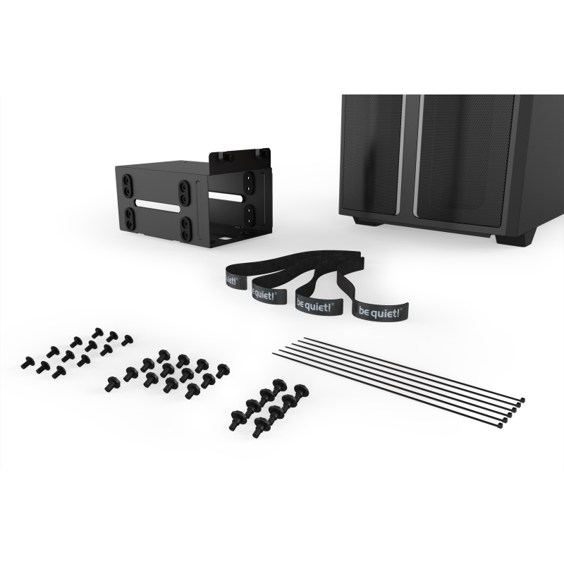 be quiet! Pure Base 500 DX Noir | Boîtier PC ARGB vitré, Mini ITX / Micro ATX / ATX, 3 ventilateurs Pure Wings 2 140 mm