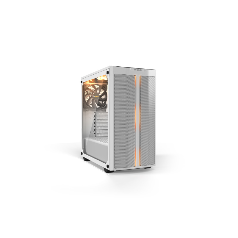 be quiet! Pure Base 500 DX Blanc | Boîtier PC ARGB vitré, Mini ITX / Micro ATX / ATX, 3 ventilateurs Pure Wings 2 140 mm