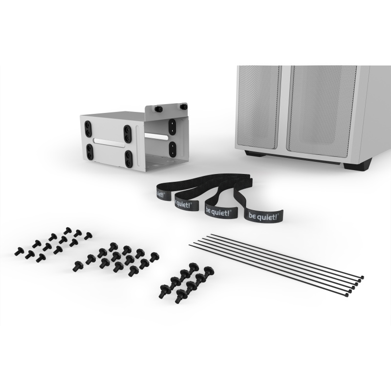 be quiet! Pure Base 500 DX Blanc | Boîtier PC ARGB vitré, Mini ITX / Micro ATX / ATX, 3 ventilateurs Pure Wings 2 140 mm