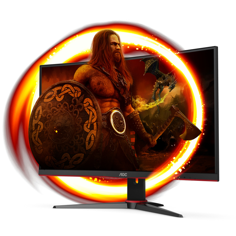 AOC G2 C27G2ZE/BK écran plat de PC 68,6 cm (27") 1920 x 1080 pixels Full HD LED Noir, Rouge