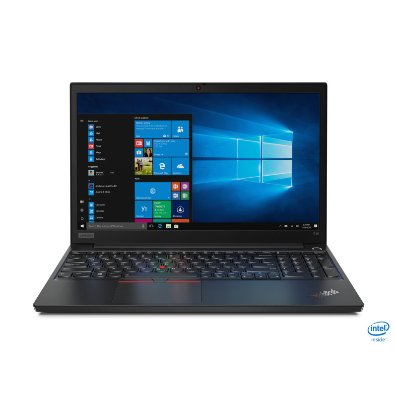 Lenovo ThinkPad E15 Intel® Core™ i5 i5-10210U Ordinateur portable 39,6 cm (15.6") Full HD 8 Go DDR4-SDRAM 256 Go SSD Wi-Fi 6 (802.11ax) Windows 10 Pro Français Noir