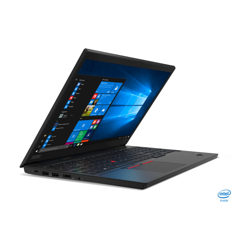 Lenovo ThinkPad E15 Intel® Core™ i5 i5-10210U Ordinateur portable 39,6 cm (15.6") Full HD 8 Go DDR4-SDRAM 256 Go SSD Wi-Fi 6 (802.11ax) Windows 10 Pro Français Noir