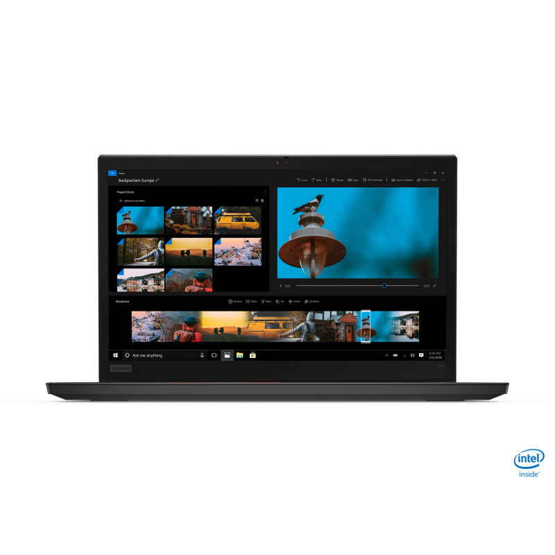 Lenovo ThinkPad E15 Intel® Core™ i5 i5-10210U Ordinateur portable 39,6 cm (15.6") Full HD 8 Go DDR4-SDRAM 256 Go SSD Wi-Fi 6 (802.11ax) Windows 10 Pro Français Noir
