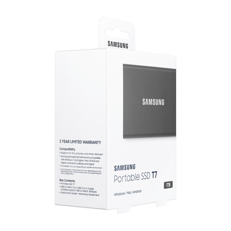 Samsung Portable SSD T7 1 To Gris