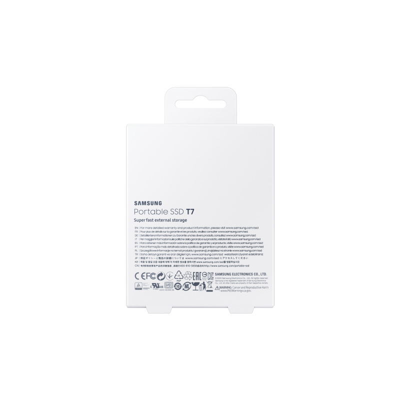 Samsung Portable SSD T7 2 To USB Type-C 3.2 Gen 2 (3.1 Gen 2) Gris