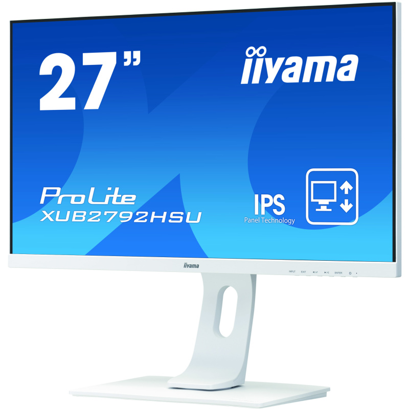 iiyama ProLite XUB2792HSU-W1 écran plat de PC 68,6 cm (27") 1920 x 1080 pixels Full HD LED Blanc