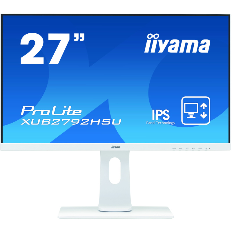 iiyama ProLite XUB2792HSU-W1 écran plat de PC 68,6 cm (27") 1920 x 1080 pixels Full HD LED Blanc