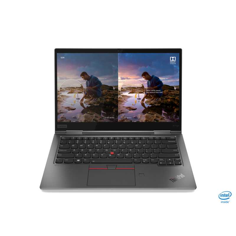 Lenovo ThinkPad X1 Yoga Gen 5 Intel® Core™ i5 i5-10210U Hybride (2-en-1) 35,6 cm (14") Écran tactile Full HD 8 Go LPDDR3-SDRAM 256 Go SSD Wi-Fi 6 (802.11ax) Windows 10 Pro Gris