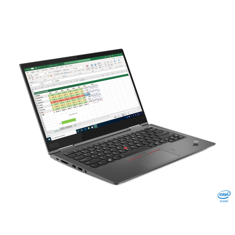Lenovo ThinkPad X1 Yoga Gen 5 Intel® Core™ i5 i5-10210U Hybride (2-en-1) 35,6 cm (14") Écran tactile Full HD 8 Go LPDDR3-SDRAM 256 Go SSD Wi-Fi 6 (802.11ax) Windows 10 Pro Gris