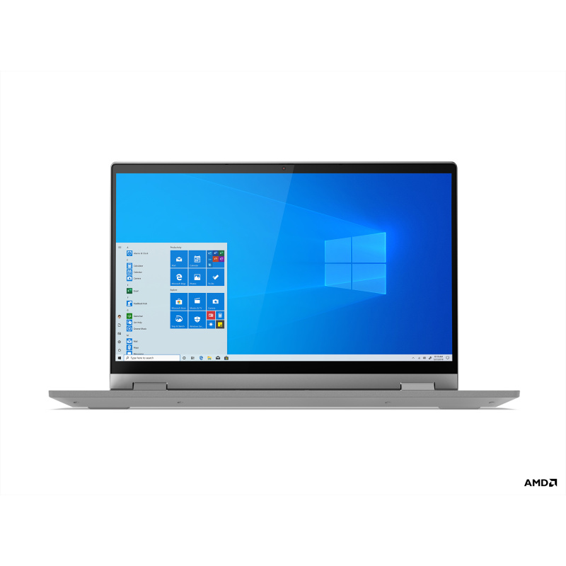 Lenovo IdeaPad Flex 5 14ALC05 AMD Ryzen™ 7 5700U Hybride (2-en-1) 35,6 cm (14") Écran tactile Full HD 8 Go DDR4-SDRAM 512 Go SSD Wi-Fi 6 (802.11ax) Windows 10 Home Français Gris, Platine
