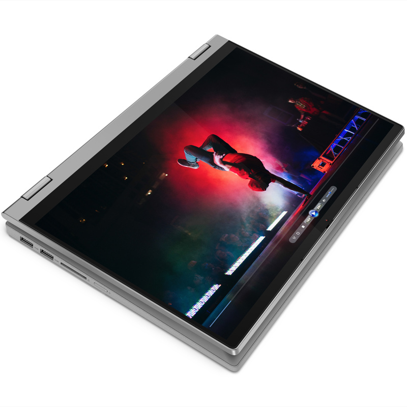 Lenovo IdeaPad Flex 5 Hybride (2-en-1) 35,6 cm (14") Écran tactile Full HD AMD Ryzen™ 7 5700U 8 Go DDR4-SDRAM 512 Go SSD Wi-Fi 6 (802.11ax) Windows 10 Home Gris, Platine