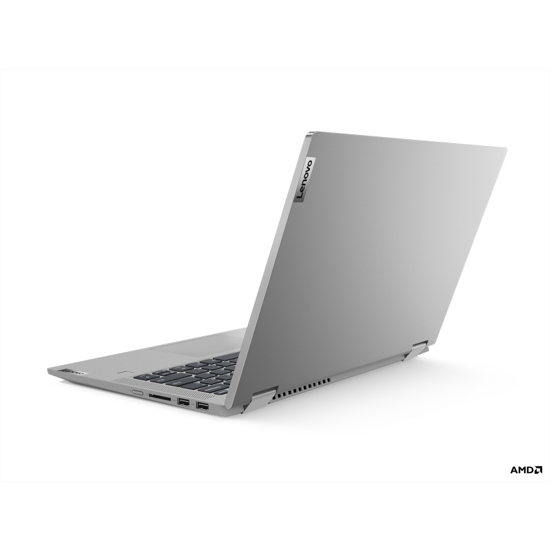 Lenovo IdeaPad Flex 5 14ALC05 AMD Ryzen™ 7 5700U Hybride (2-en-1) 35,6 cm (14") Écran tactile Full HD 8 Go DDR4-SDRAM 512 Go SSD Wi-Fi 6 (802.11ax) Windows 10 Home Français Gris, Platine