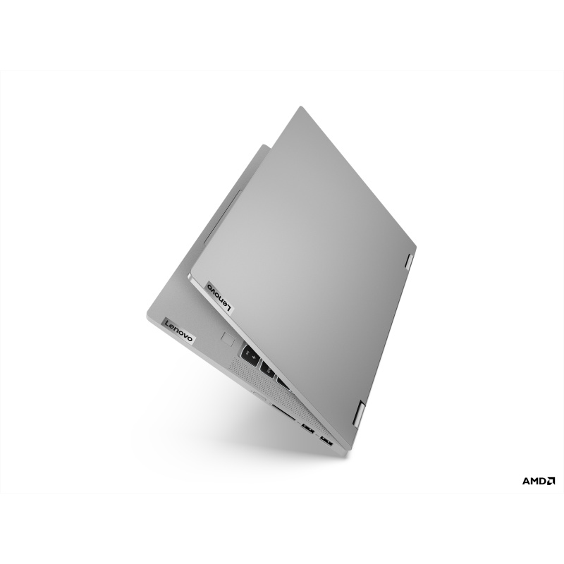 Lenovo IdeaPad Flex 5 14ALC05 AMD Ryzen™ 7 5700U Hybride (2-en-1) 35,6 cm (14") Écran tactile Full HD 8 Go DDR4-SDRAM 512 Go SSD Wi-Fi 6 (802.11ax) Windows 10 Home Français Gris, Platine