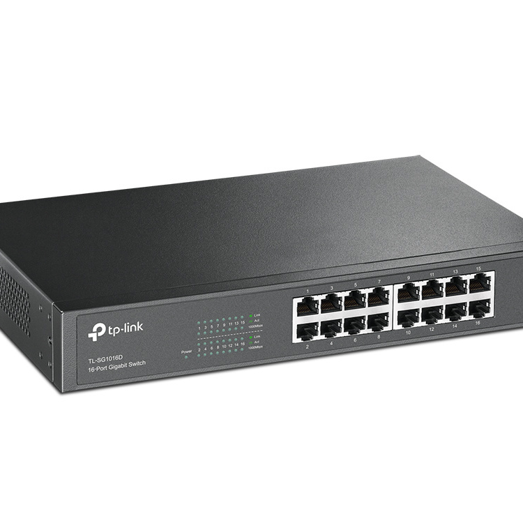 TP-Link TL-SG1016D Non-géré Gigabit Ethernet (10/100/1000) Noir