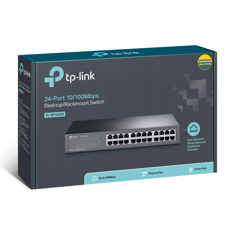 TP-Link TL-SF1024D commutateur réseau Non-géré Fast Ethernet (10/100) Gris