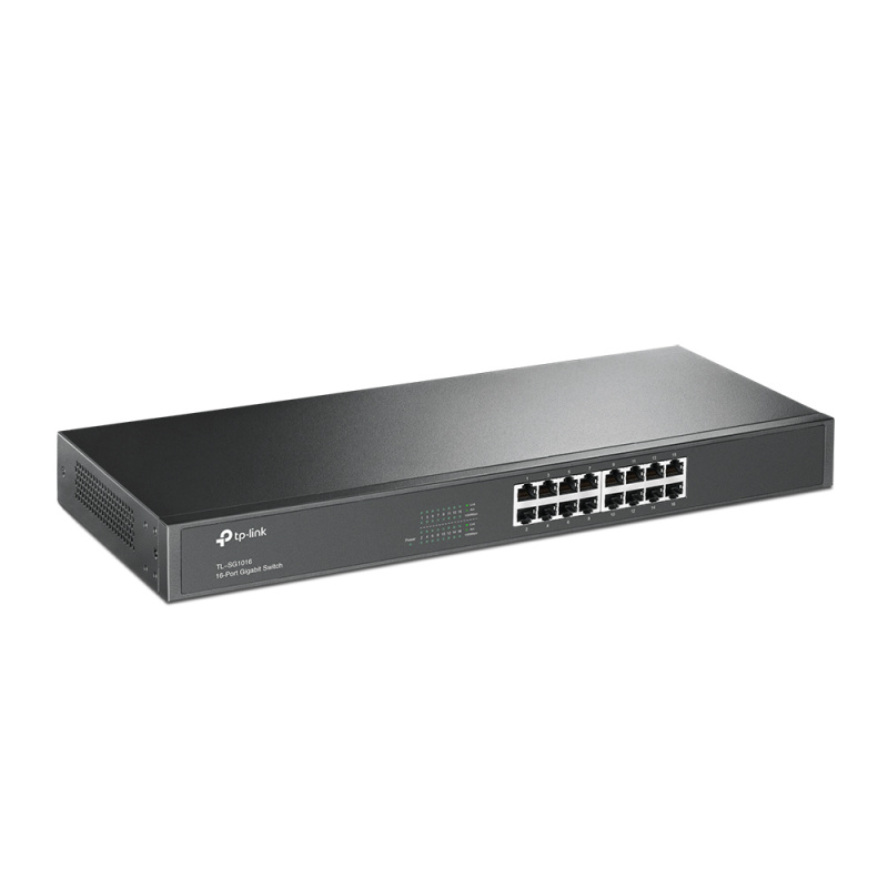TP-Link TL-SG1016 Non-géré Gigabit Ethernet (10/100/1000) 1U Noir