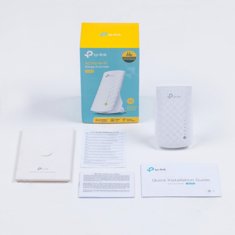 TP-Link RE200 prolongateur réseau Répéteur réseau Blanc 10, 100 Mbit/s