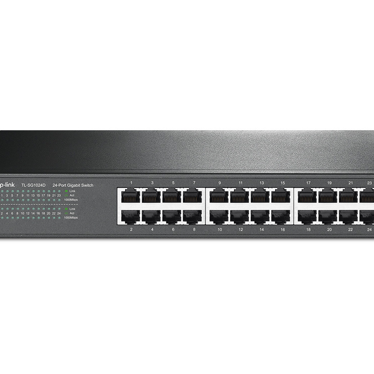 TP-Link TL-SG1024D Non-géré Gigabit Ethernet (10/100/1000) Gris