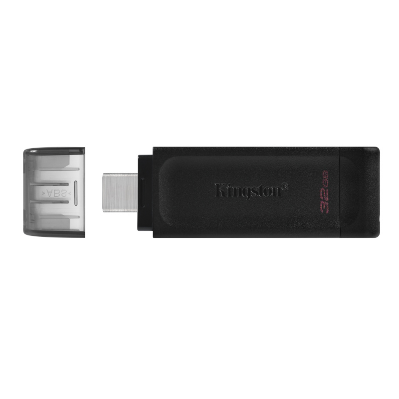 Kingston Technology DataTraveler 70 lecteur USB flash 32 Go USB Type-C 3.2 Gen 1 (3.1 Gen 1) Noir