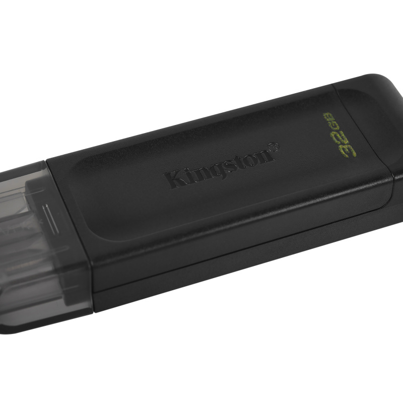 Kingston Technology DataTraveler 70 lecteur USB flash 32 Go USB Type-C 3.2 Gen 1 (3.1 Gen 1) Noir