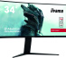 iiyama G-MASTER GB3466WQSU-B1 LED display 86,4 cm (34") 3440 x 1440 pixels UltraWide Quad HD Noir
