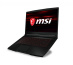 MSI GF63 Thin 10SCSR-1631FR Intel® Core™ i5 i5-10500H Ordinateur portable 39,6 cm (15.6") Full HD 8 Go DDR4-SDRAM 512 Go SSD NVIDIA® GeForce® GTX 1650 Ti Wi-Fi 6 (802.11ax) Windows 10 Home Noir