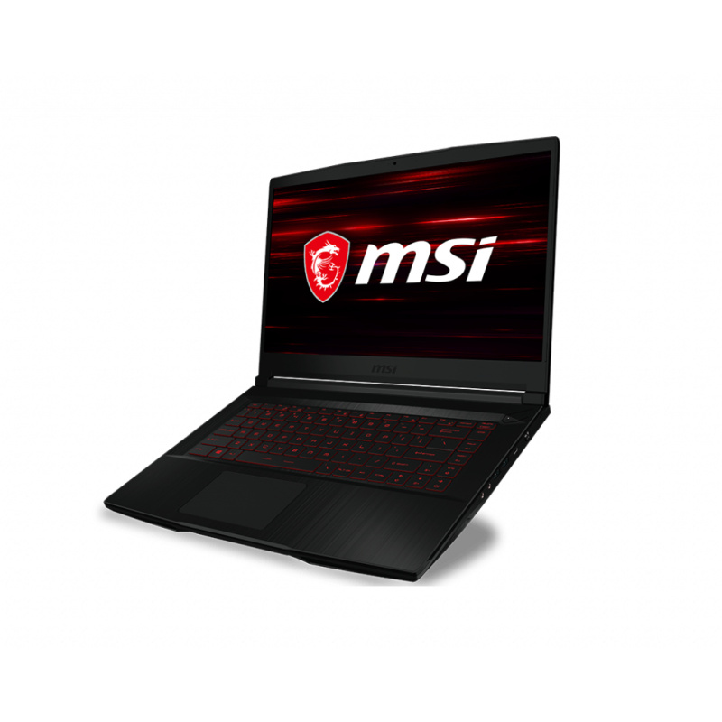 MSI GF63 Thin 10SCSR-1631FR Intel® Core™ i5 i5-10500H Ordinateur portable 39,6 cm (15.6") Full HD 8 Go DDR4-SDRAM 512 Go SSD NVIDIA® GeForce® GTX 1650 Ti Wi-Fi 6 (802.11ax) Windows 10 Home Noir