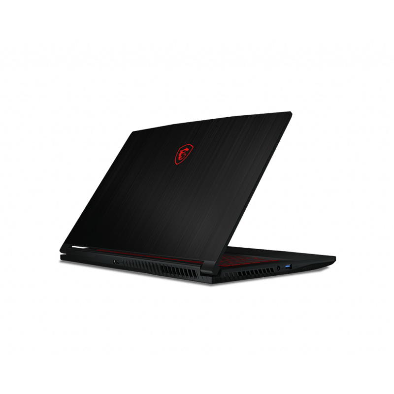 MSI GF63 Thin 10SCSR-1631FR Intel® Core™ i5 i5-10500H Ordinateur portable 39,6 cm (15.6") Full HD 8 Go DDR4-SDRAM 512 Go SSD NVIDIA® GeForce® GTX 1650 Ti Wi-Fi 6 (802.11ax) Windows 10 Home Noir