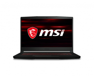 MSI GF63 Thin 10SCSR-1631FR Intel® Core™ i5 i5-10500H Ordinateur portable 39,6 cm (15.6") Full HD 8 Go DDR4-SDRAM 512 Go SSD NVIDIA® GeForce® GTX 1650 Ti Wi-Fi 6 (802.11ax) Windows 10 Home Noir