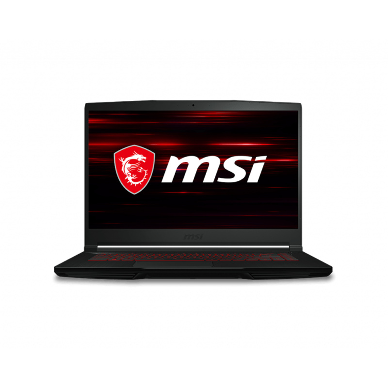 MSI GF63 Thin 10SCSR-1631FR Intel® Core™ i5 i5-10500H Ordinateur portable 39,6 cm (15.6") Full HD 8 Go DDR4-SDRAM 512 Go SSD NVIDIA® GeForce® GTX 1650 Ti Wi-Fi 6 (802.11ax) Windows 10 Home Noir