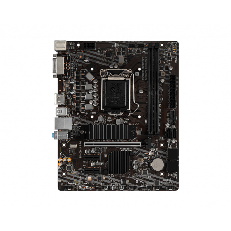 MSI B460M-A PRO carte mère Intel B460 LGA 1200 (Socket H5) micro ATX