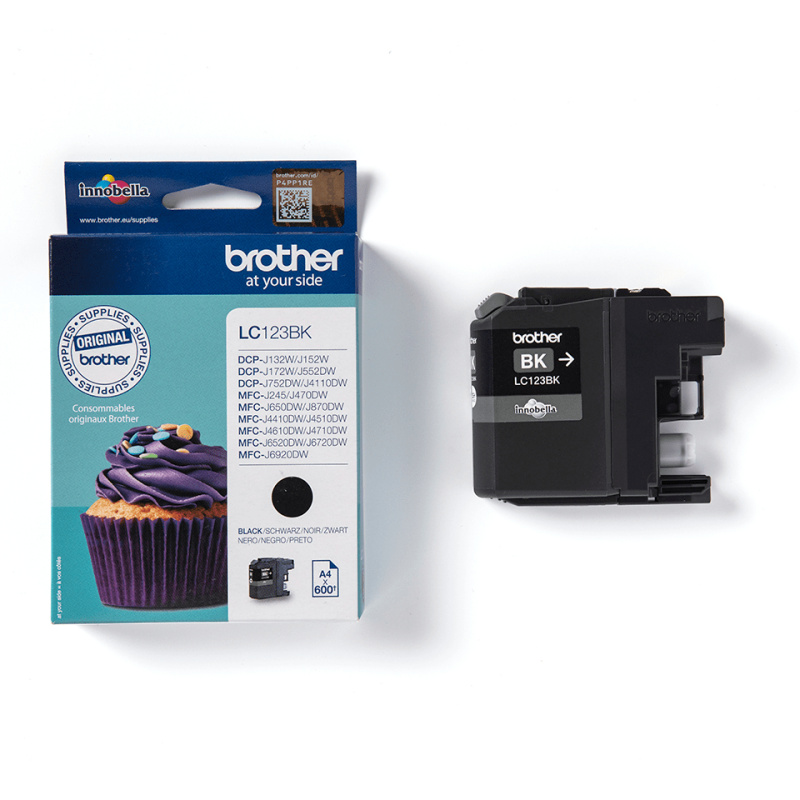 Brother LC123BK - Cartouche d'encre originale – Noir