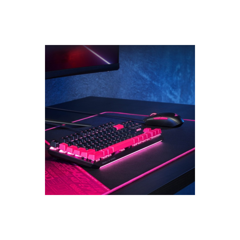 ASUS ROG Strix Impact II Electro Punk souris USB Type-A Optique 6200 DPI