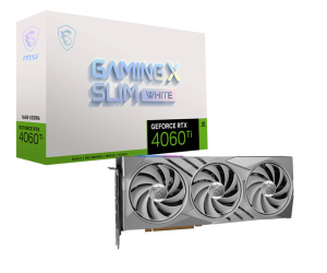 MSI GeForce RTX 4060 Ti GAMING X SLIM WHITE 16G NVIDIA 16 Go GDDR6