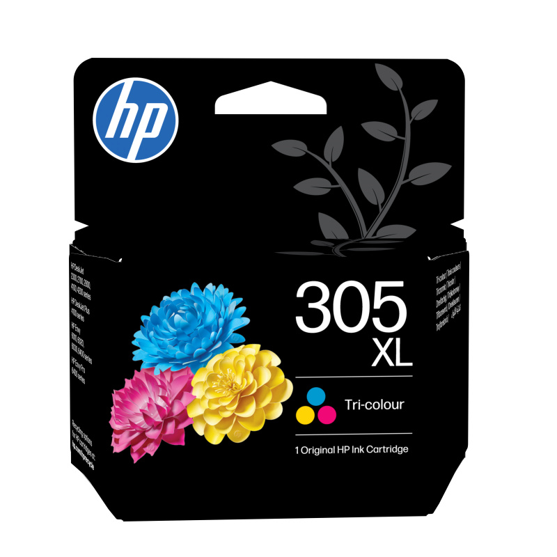 HP Cartouche d’encre trois couleurs 305XL grande capacité authentique