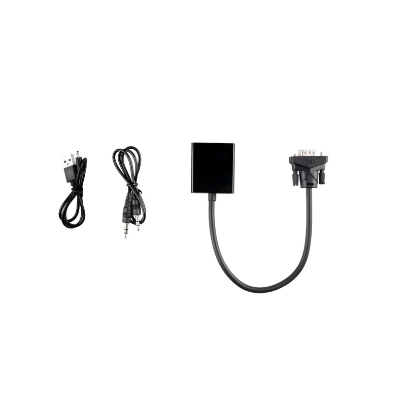 Microconnect MONGGHDMI câble vidéo et adaptateur 0,3 m VGA (D-Sub) HDMI Noir
