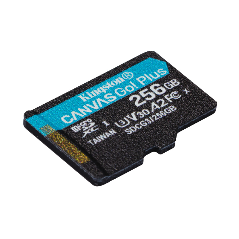 Kingston Technology Canvas Go! Plus Carte microSDXC Canvas Go Plus 170R A2 U3 V30 de 256 Go + ADP