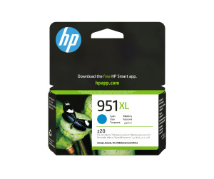 HP 951XL cartouche d'encre cyan grande capacité authentique