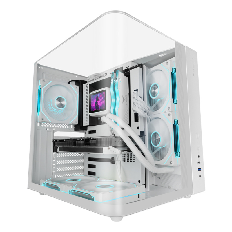 Mars Gaming MC-INFINIOLITEW Midi Tower Blanc