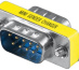 Microconnect MOD99 changeur de genre de câble DB9 Bleu